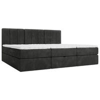 FAMILIENBETT - Anthrazit/Schwarz, Design, Holzwerkstoff/Kunststoff (210/200cm) - Esposa