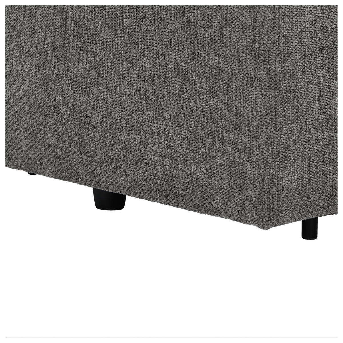 SCHLAFSOFA Webstoff Grau  - Schwarz/Grau, KONVENTIONELL, Kunststoff/Textil (198/84/96cm) - Carryhome