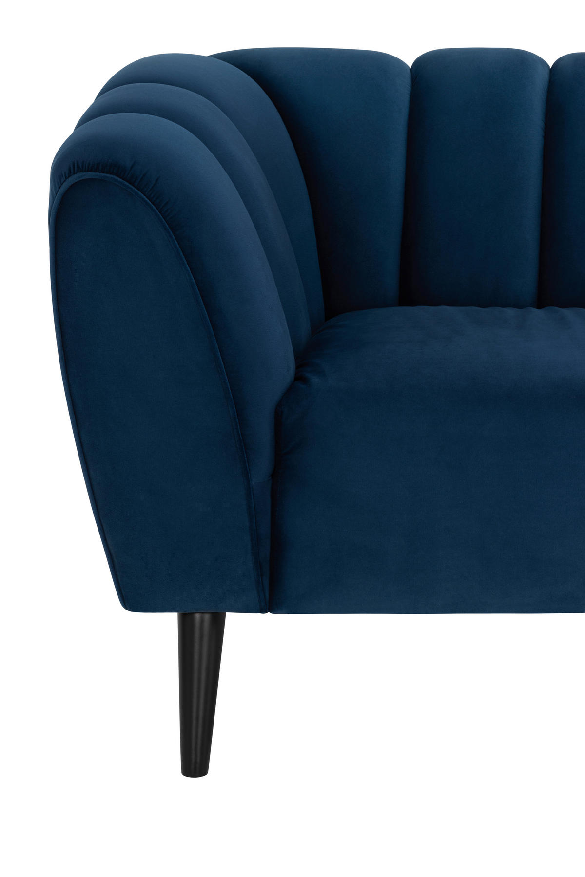 COCKTAILSESSEL - Blau/Schwarz, MODERN, Holz/Textil (116/78,5/87cm) - P & B