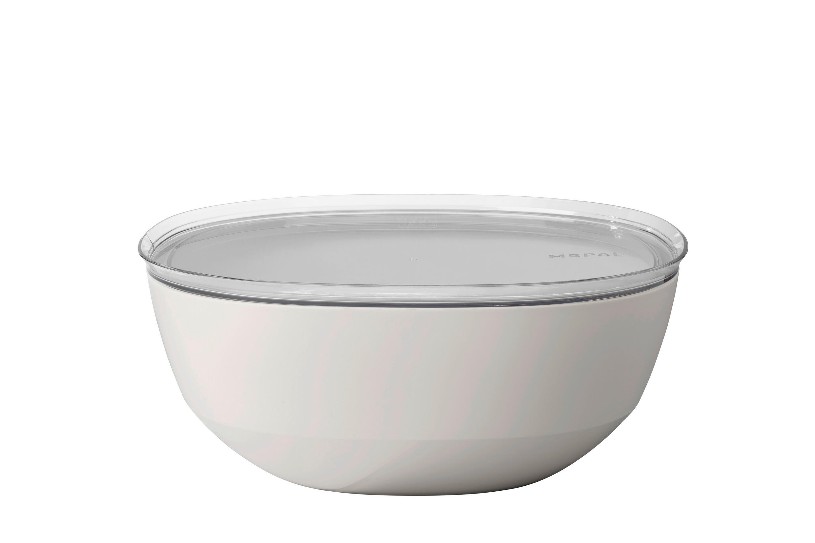 SALATSCHÜSSEL  Silueta  - Transparent/Weiß, KONVENTIONELL, Kunststoff (30,1/12,7cm) - Mepal