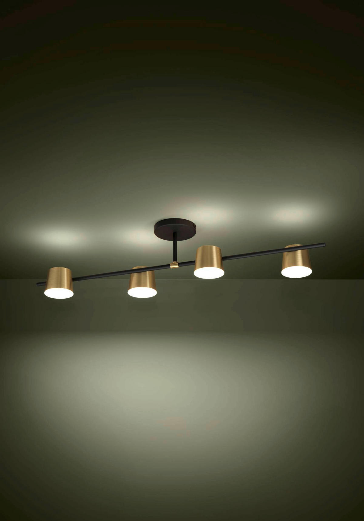 PROIECTOR LED - alb/negru, Design, plastic/metal (115,5/21/23,5cm)