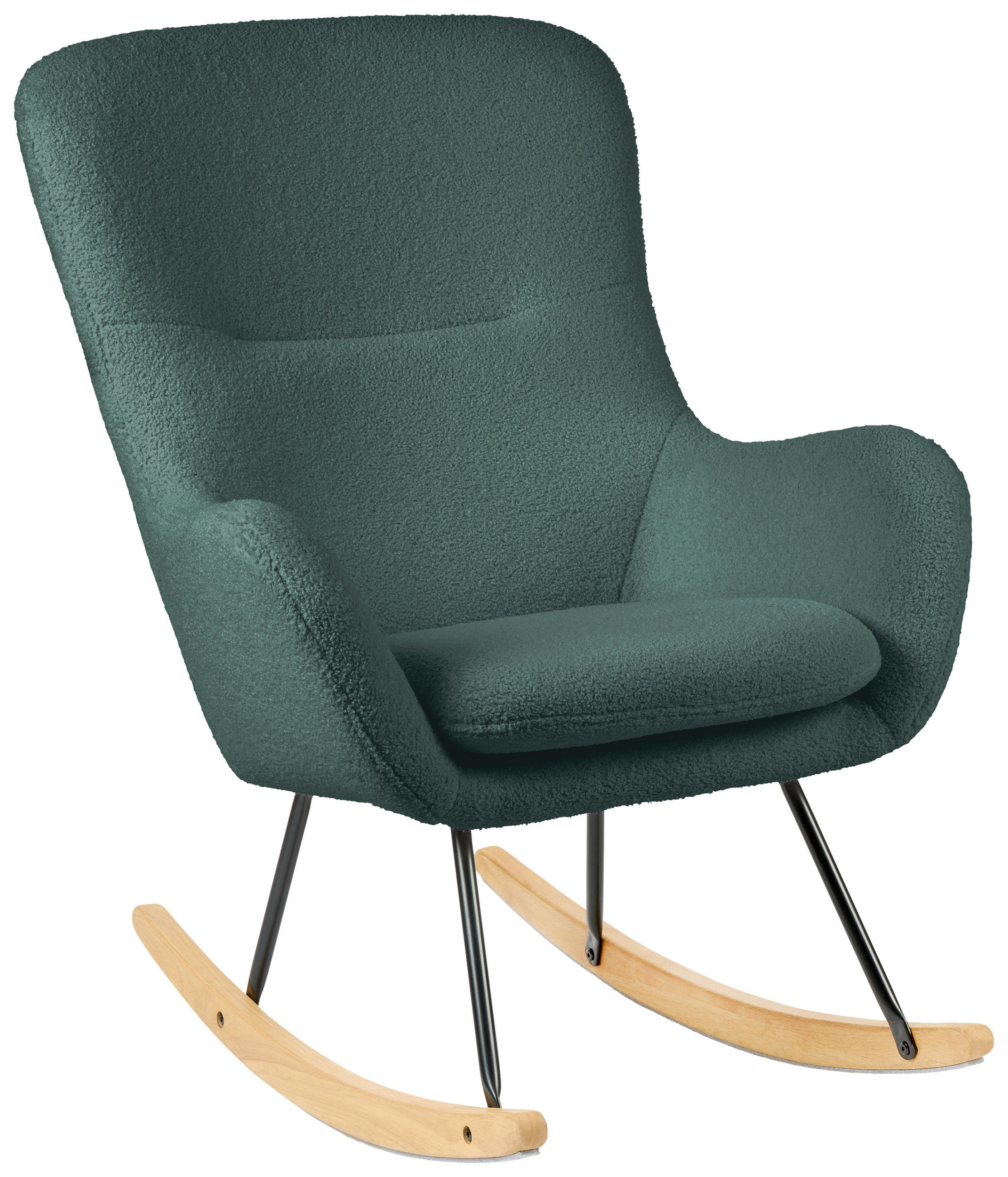 STOLICA ZA DOJENJE RITA - zelena/prirodne boje, Trend, drvo/metal (74,5/99/80,5cm) - Jimmylee