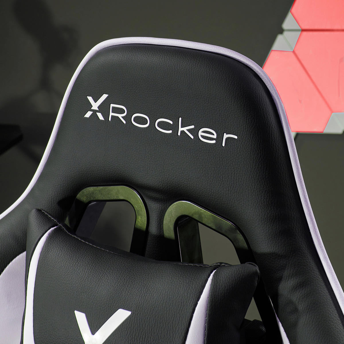 GAMINGSTUHL Rot, Schwarz, Weiß Metall, Kunststoff, Textil   - Rot/Schwarz, MODERN, Kunststoff/Textil (55/113/62,5cm) - X Rocker