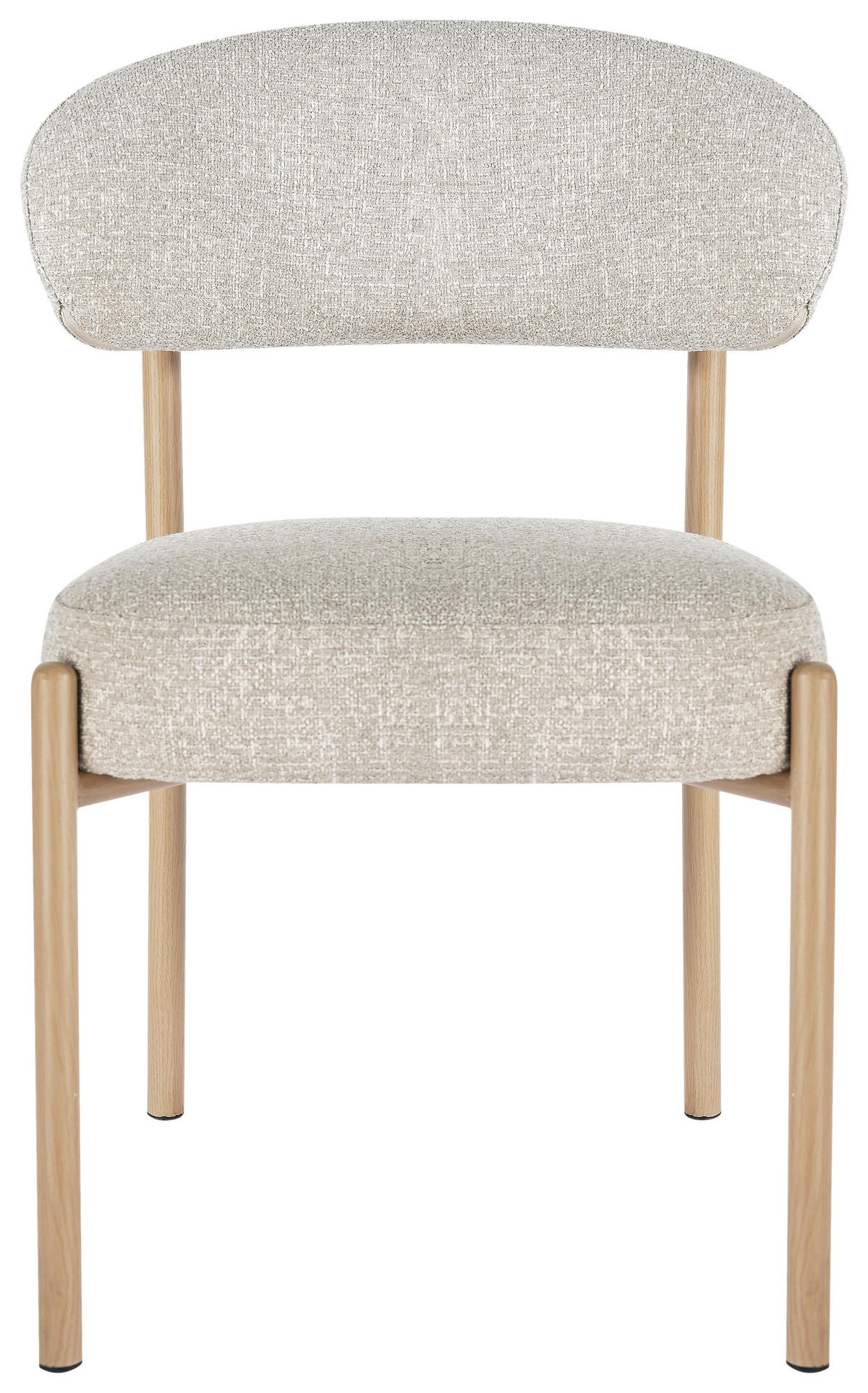 STUHL  Stoffauswahl Webstoff  Eichefarben, Beige  - Eichefarben/Beige, Design, Textil/Metall (56/82/58.5cm) - Milino