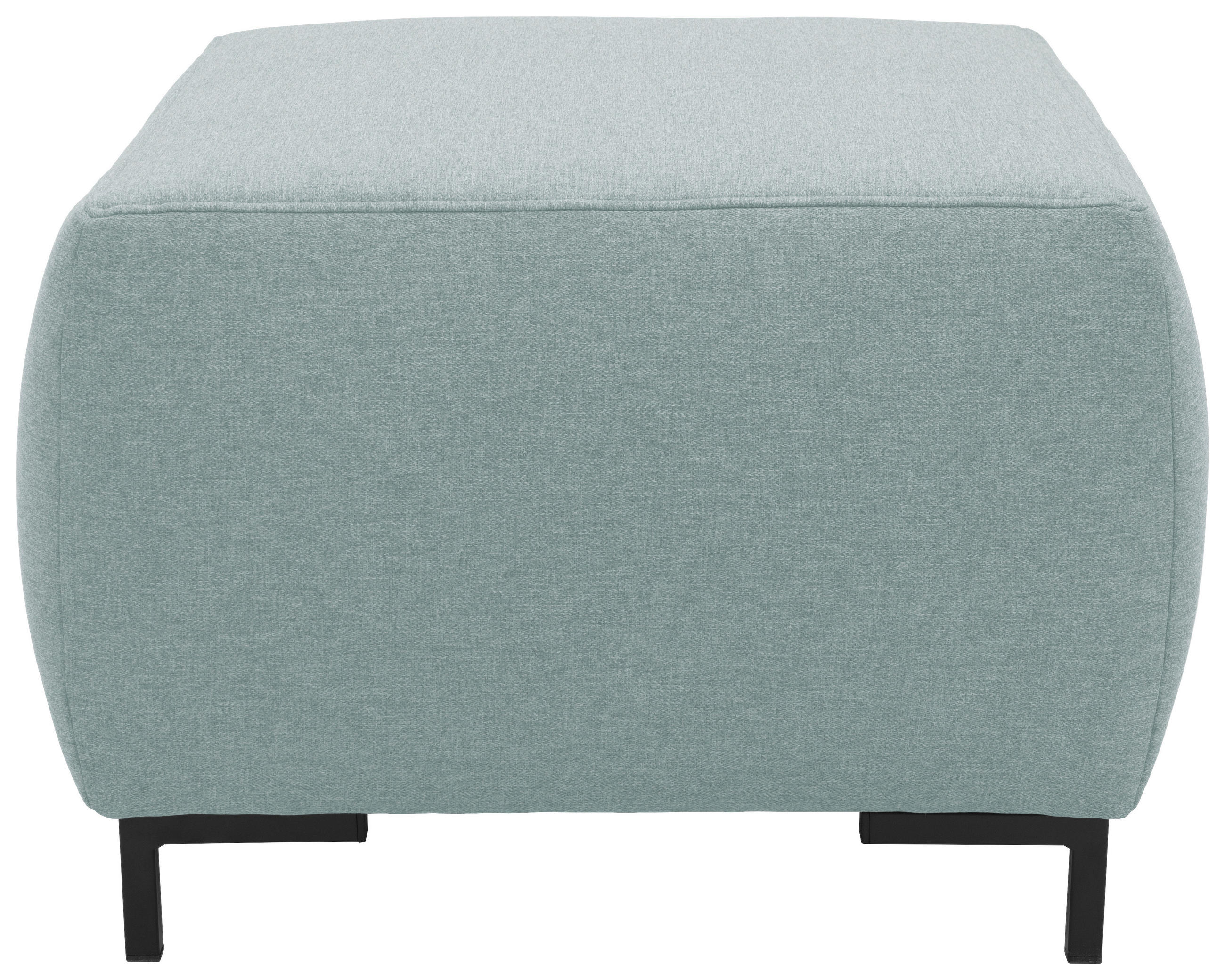 HOCKER in Textil Blau  - Blau/Schwarz, Design, Textil/Metall (88/44/68cm) - LOOKS by W.Joop