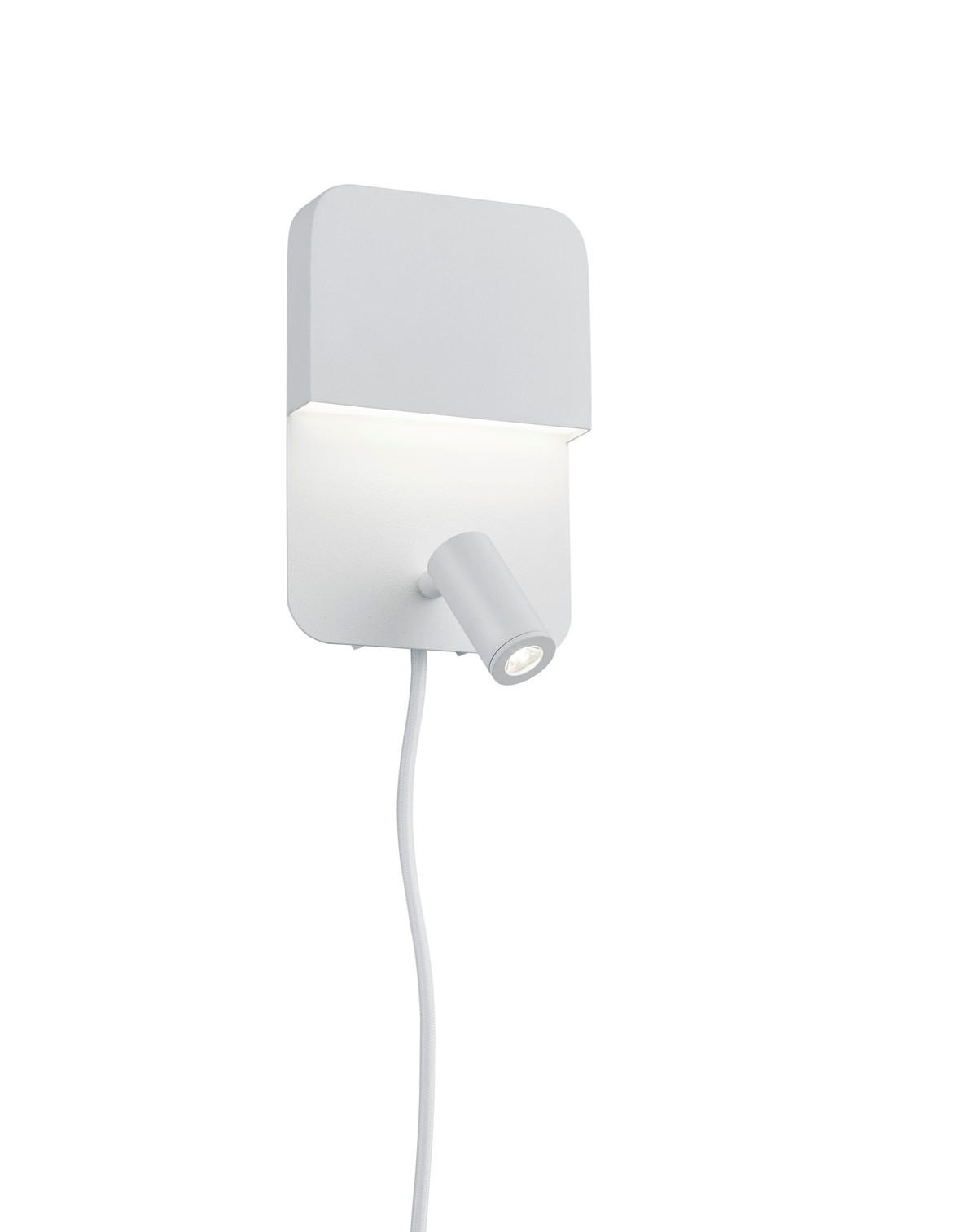 ZIDNA LED LAMPA - bela, Osnovno, metal (20/13,5/11cm)