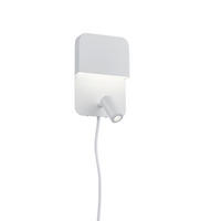 ZIDNA LED LAMPA - bela, Osnovno, metal (20/13,5/11cm)