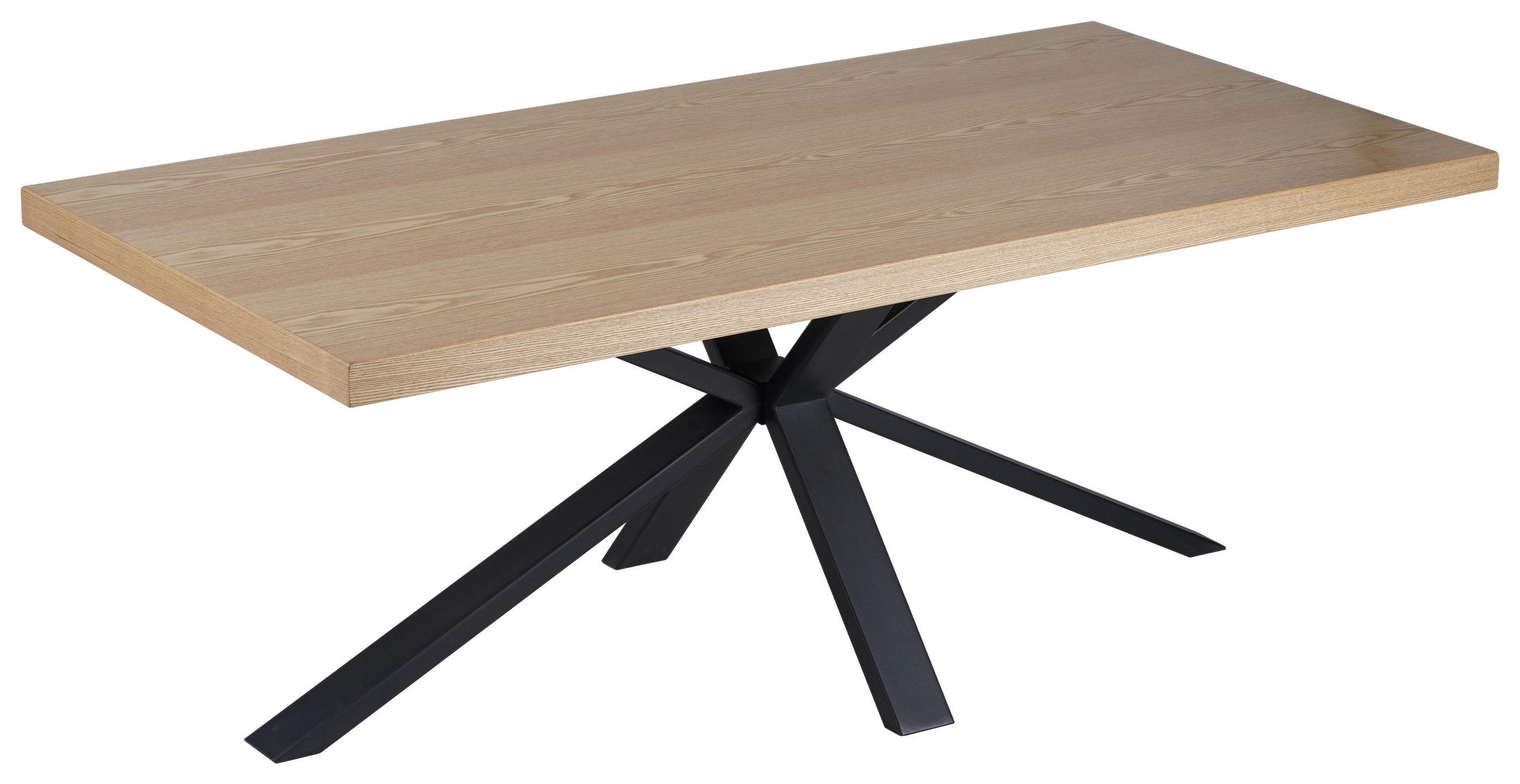 ESSTISCH in Holz, Metall, Holzwerkstoff  - Schwarz/Naturfarben, KONVENTIONELL, Holz/Holzwerkstoff (200/76/100cm) - MID.YOU