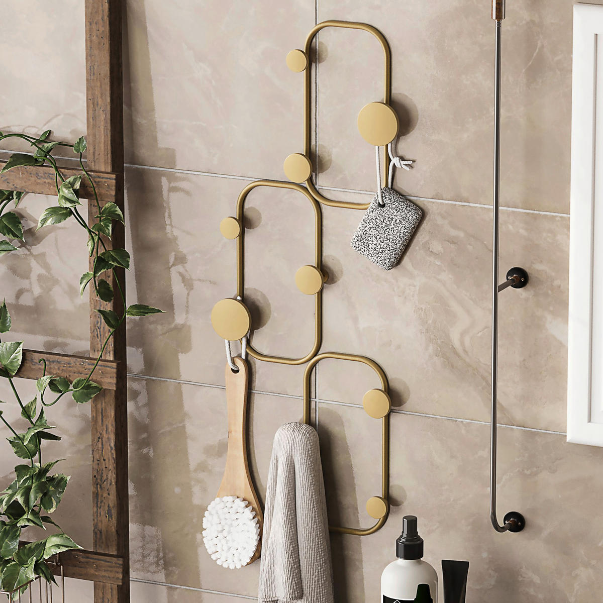 WANDGARDEROBE - Goldfarben, Basics, Metall (28/70cm)