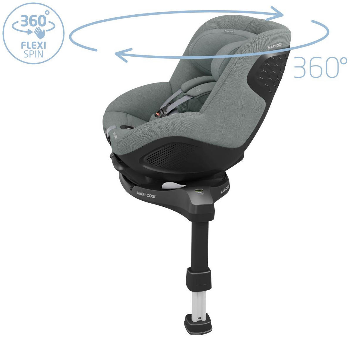 BAKÅTVÄND BILBARNSTOL Mica 360 Pro  - grå, Basics, metall/textil (44,2/67/74,5cm) - Maxi Cosi Pro