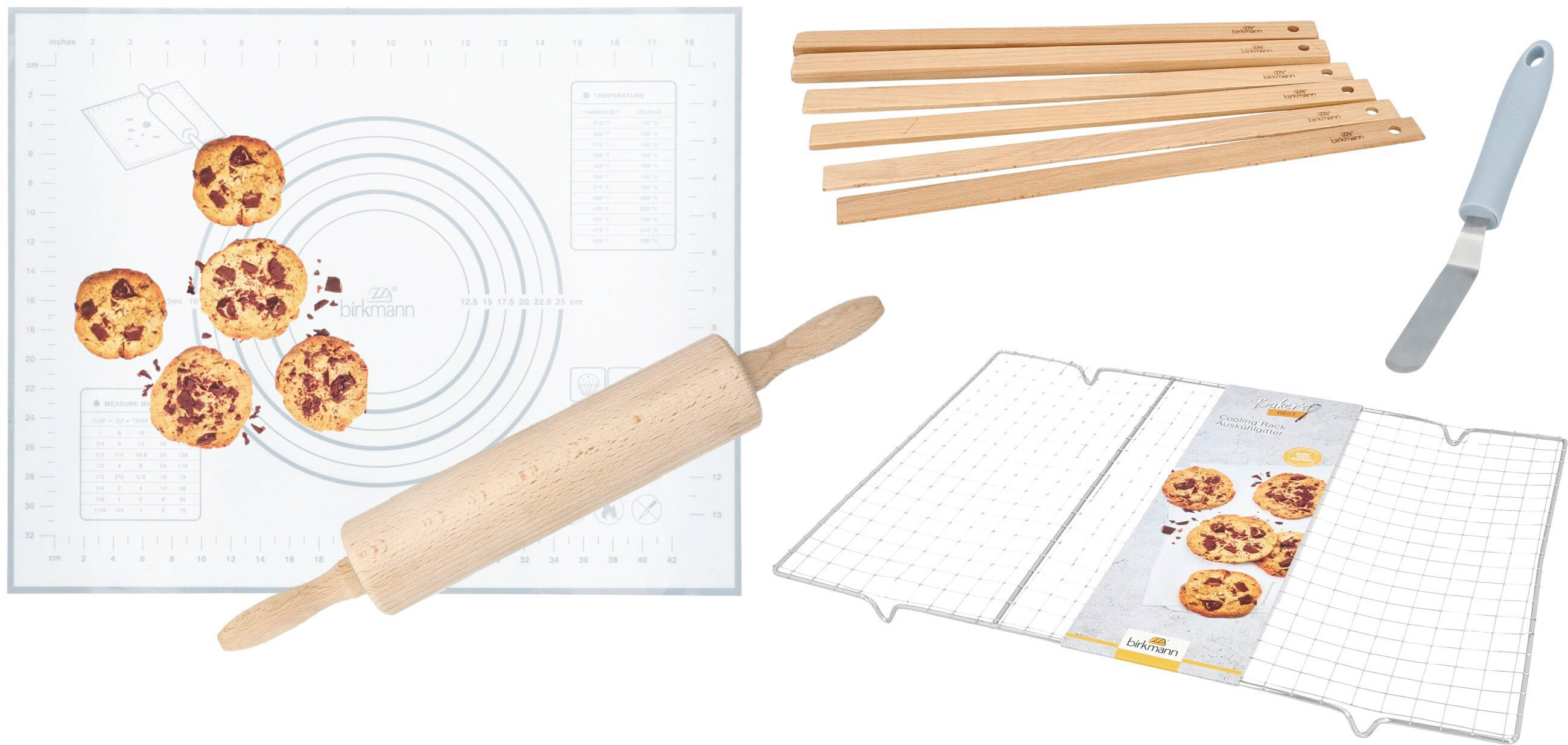 BACKSET - Silberfarben/Buchefarben, KONVENTIONELL, Holz/Kunststoff - Birkmann