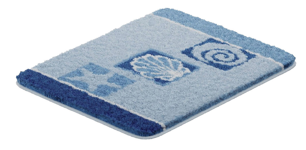 BIDET-VORLEGER Blau 40/50 cm  - Blau, Basics, Kunststoff/Textil (40/50cm) - Grund