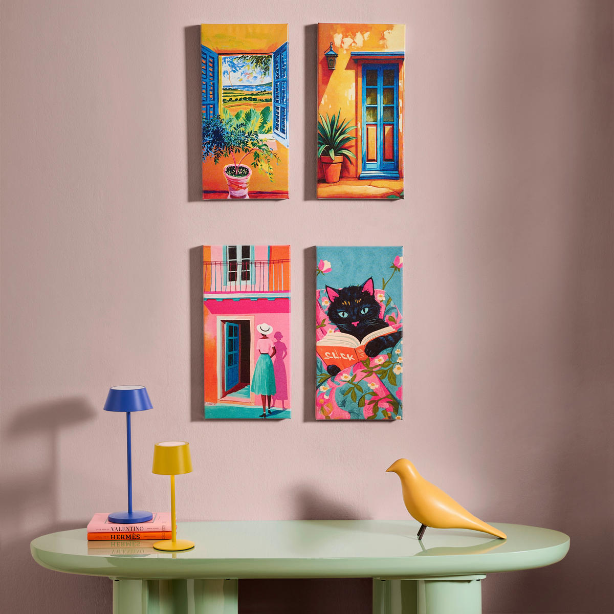 Art Print 20/40 cm  - multicolor, Design, textil/material pe bază de lemn (20/40cm) - Monee