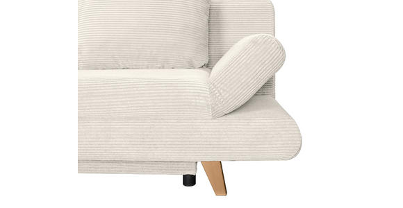 SCHLAFSOFA mit Schlafen auf Sitzhöhe, haustierfreundlicher Bezug Cord Beige - Beige/Buchefarben, KONVENTIONELL, Holz/Textil (200/75/85cm) - Carryhome