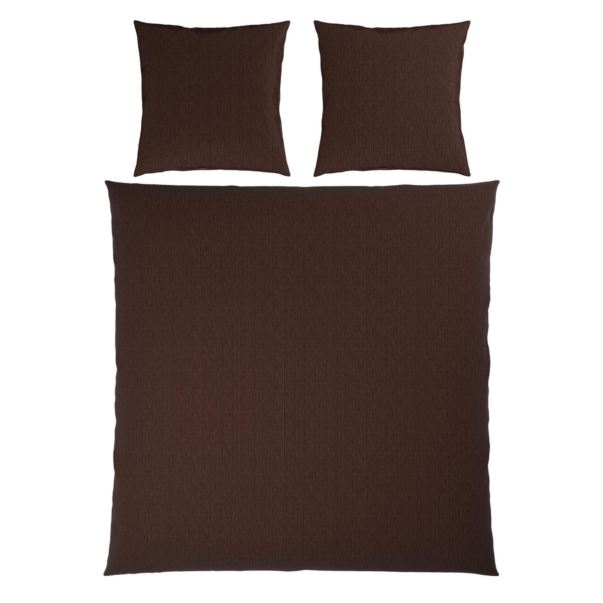WENDEBETTWÄSCHE Satin 200/200 cm  - Dunkelbraun, Textil (200/200cm) - Bio:Vio