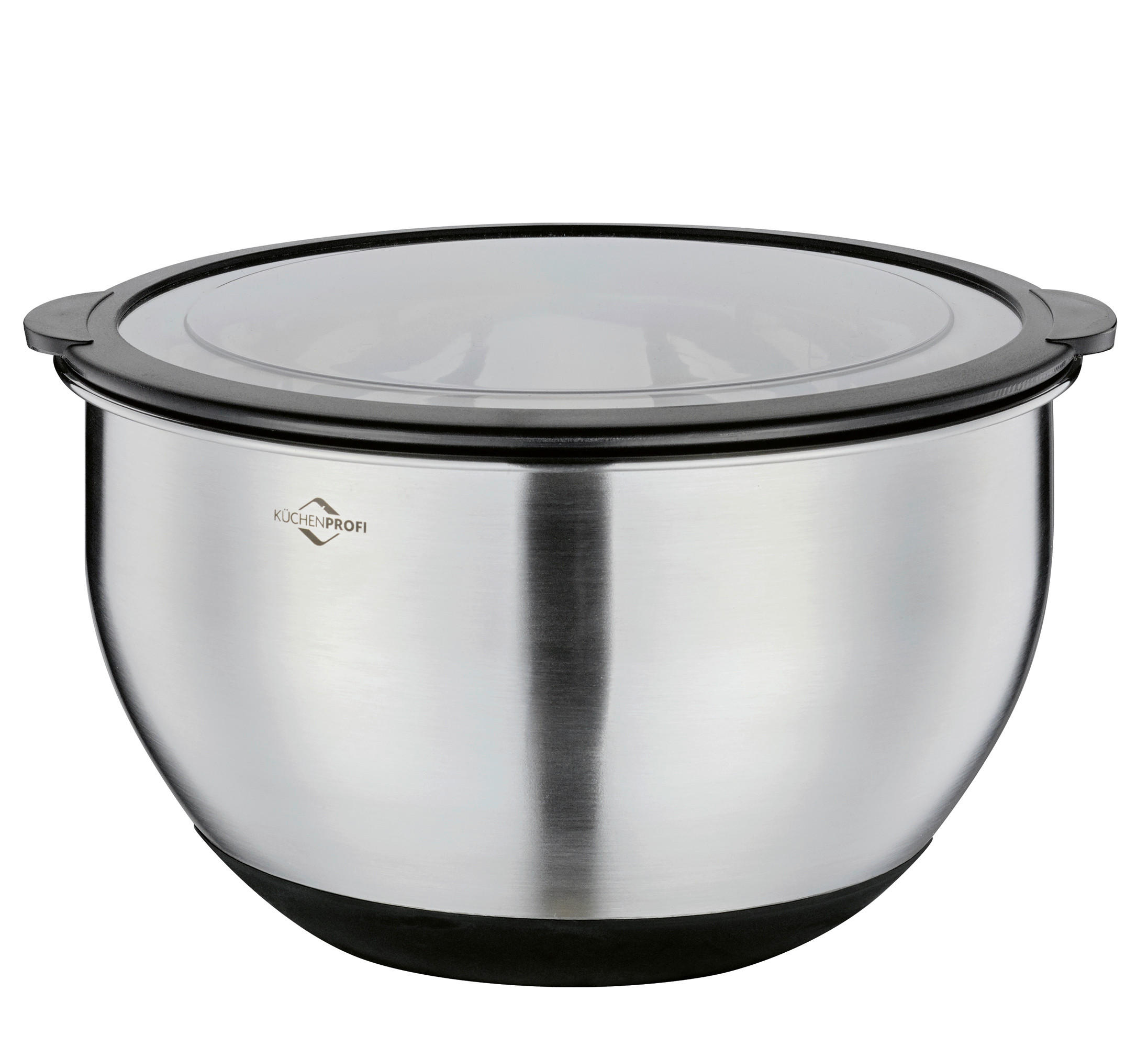 SCHÜSSEL DELUXE   - Transparent/Silberfarben, Basics, Kunststoff/Metall (24/14,5cm) - KÜCHENPROFI
