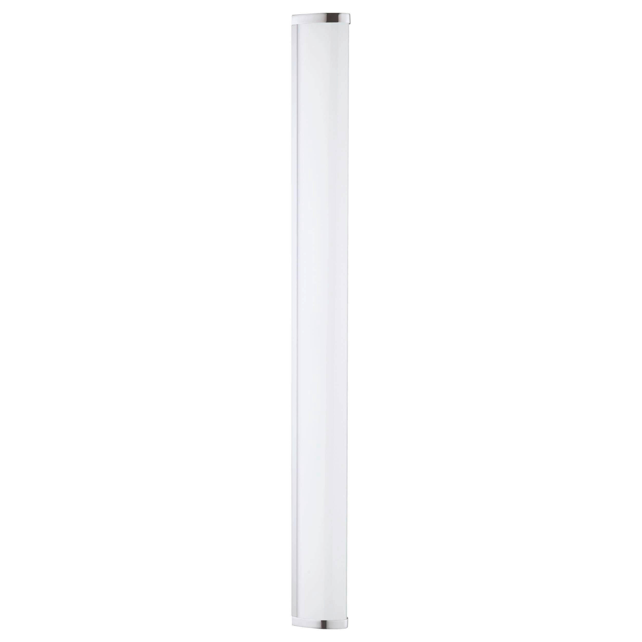 BADEZIMMER-WANDLEUCHTE Salvador 90/7,5/7,5 cm   - Chromfarben/Weiß, Basics, Kunststoff/Metall (90/7,5/7,5cm) - Celina