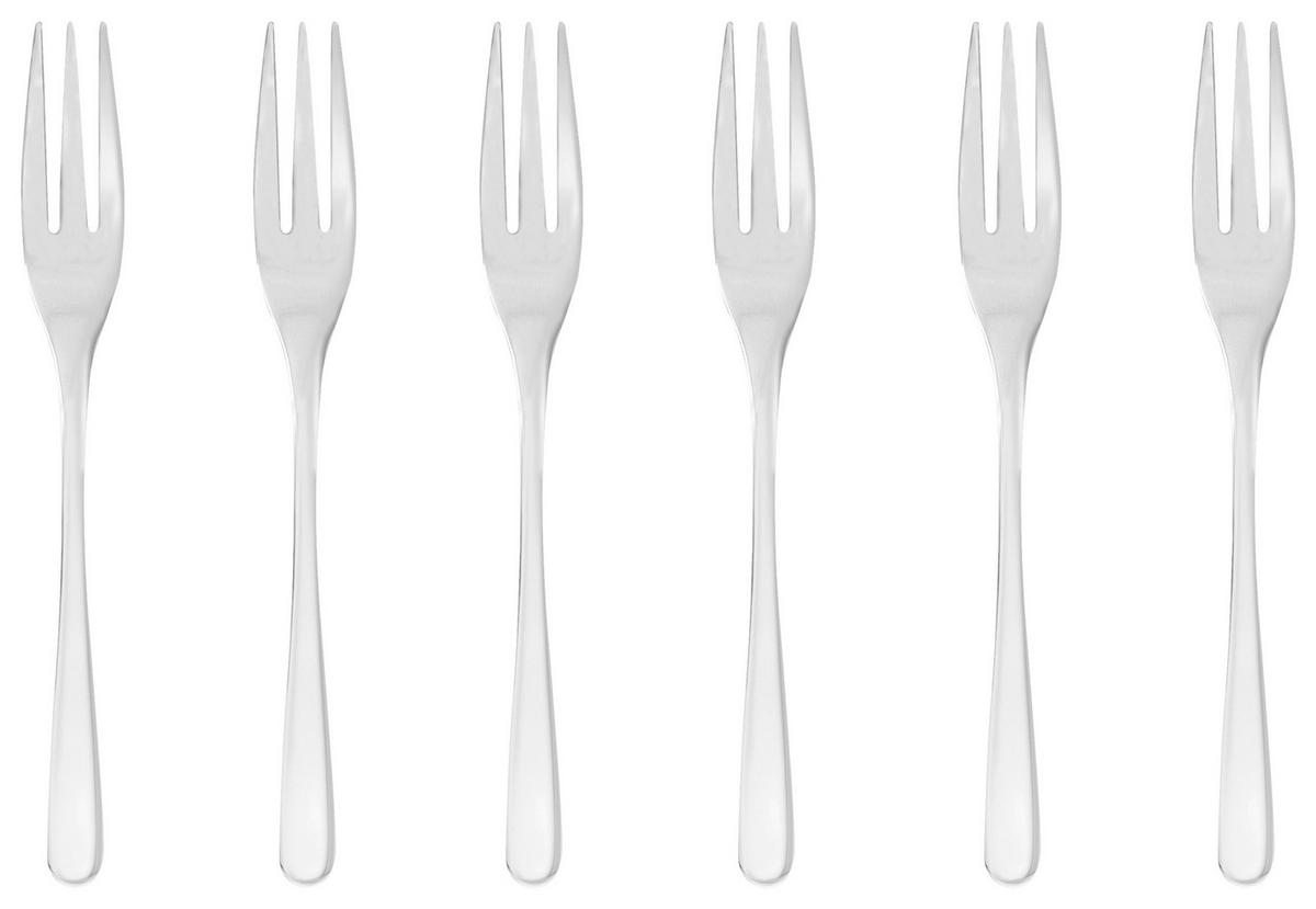 KUCHENGABELSET 6-TEILIG 6-teilig  Taste  - Silberfarben, Basics, Metall (18,4/11,4/3,5cm) - Sambonet
