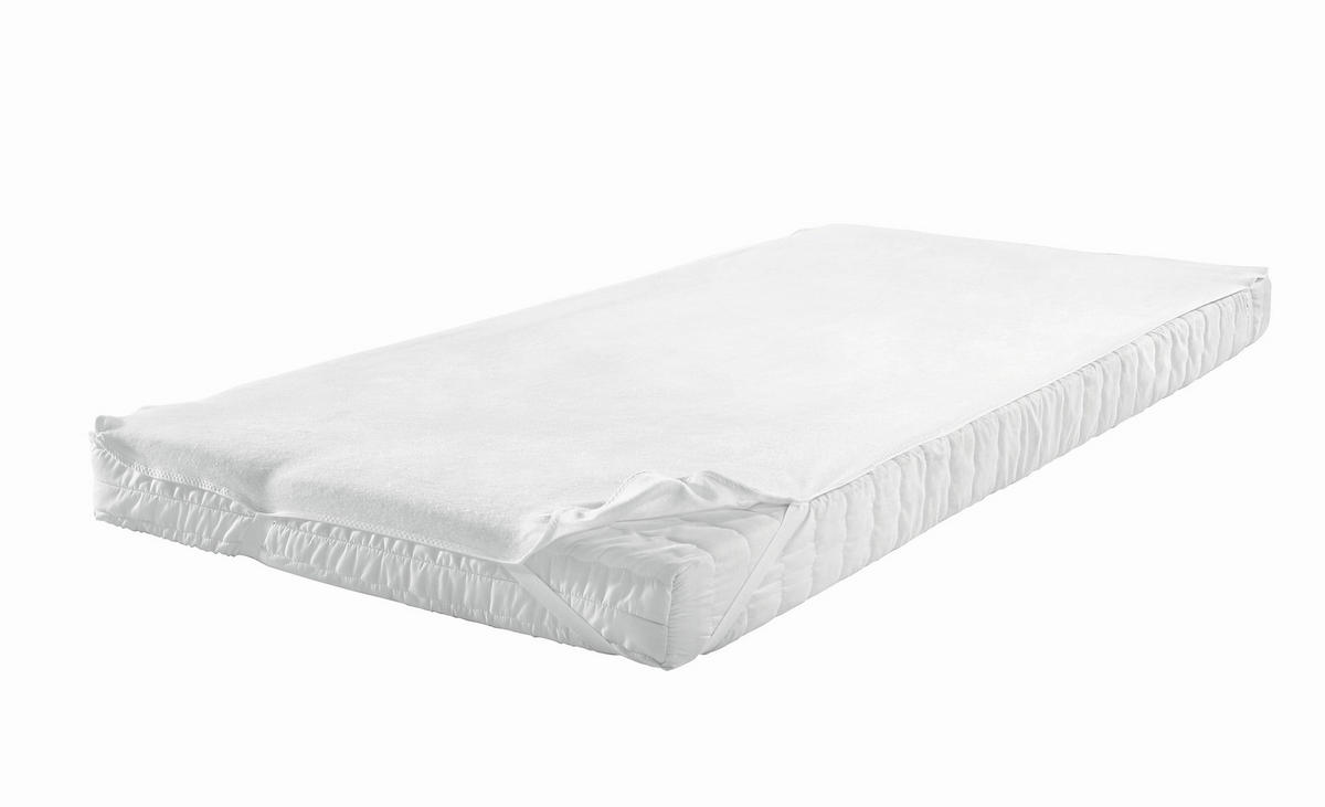 ZAŠČITNA PREVLEKA ZA VZMETNIC - bela, Konvencionalno, tekstil (160/200cm) - Boxxx