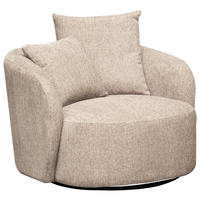 SESSEL in Webstoff Taupe  - Taupe/Dunkelgrau, Design, Holz/Textil (101/82/97cm) - Carryhome