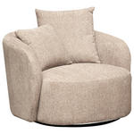 SESSEL in Webstoff Taupe  - Taupe/Dunkelgrau, Design, Holz/Textil (101/82/97cm) - Carryhome