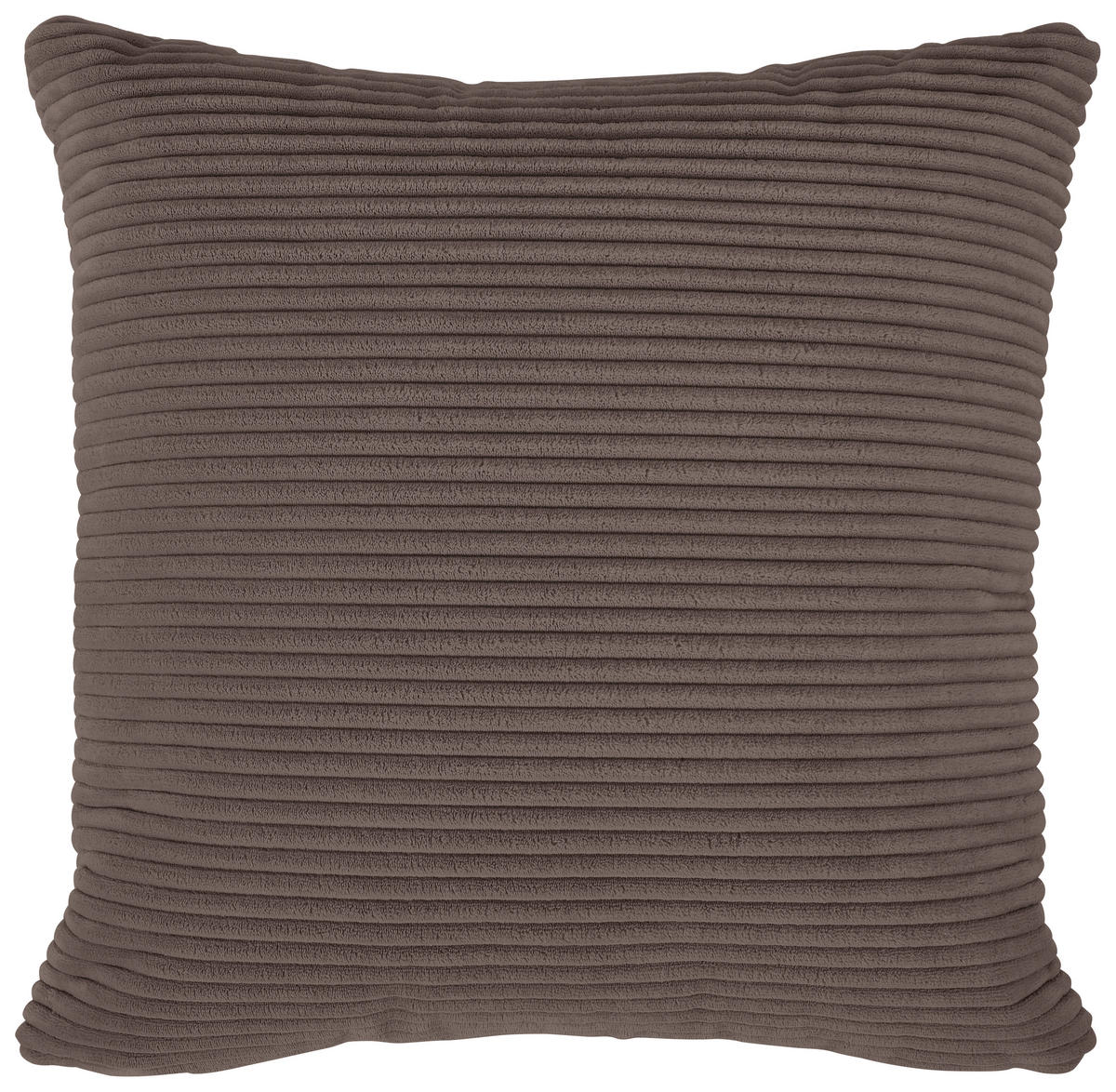ECKSOFA in Cord Mokka  - Schwarz/Mokka, Design, Kunststoff/Textil (303/196cm) - Livetastic