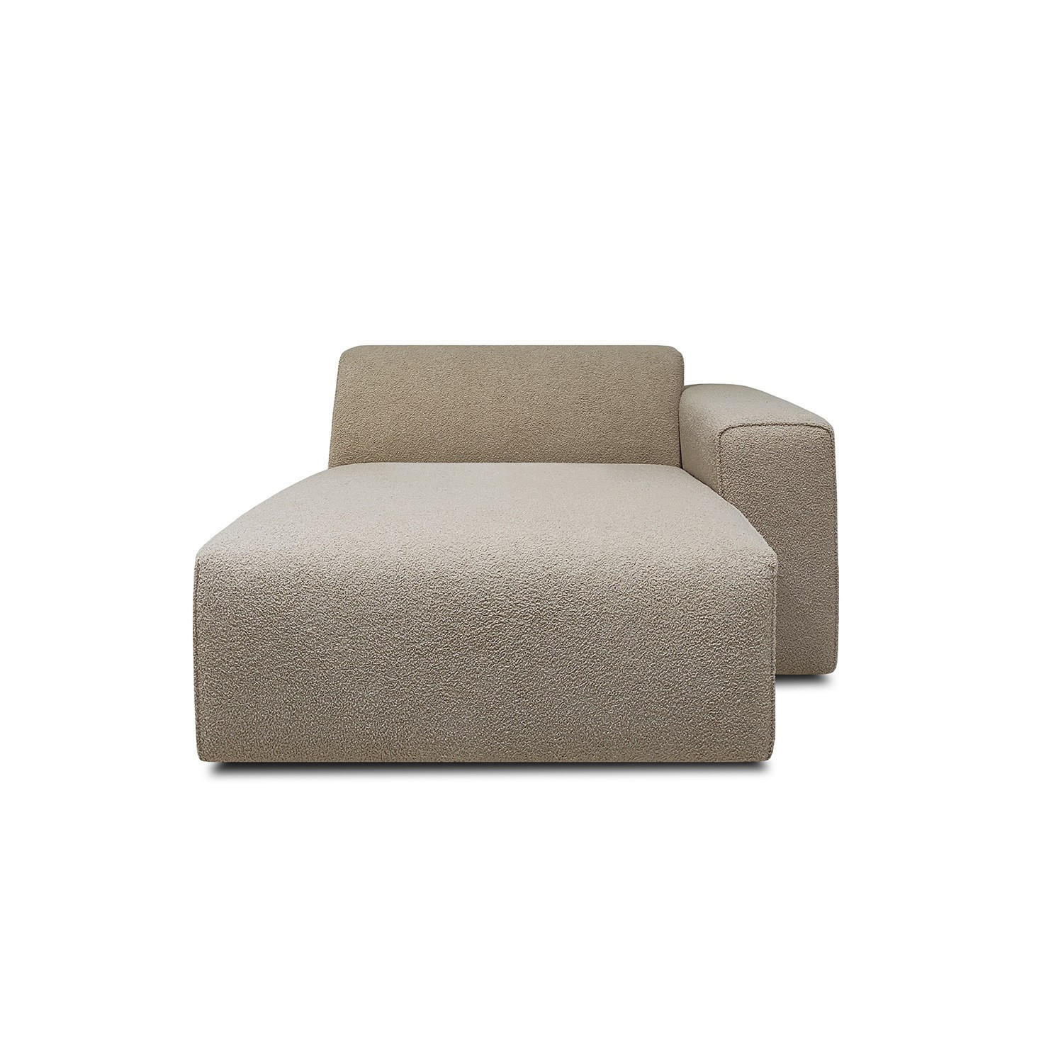 SOFFMODUL i teddy tyg beige  - beige/svart, Klassisk, metall/trä (123/70/141cm) - Niels Andersson