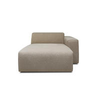 SOFFMODUL i teddy tyg beige  - beige/svart, Klassisk, metall/trä (123/70/141cm) - Niels Andersson