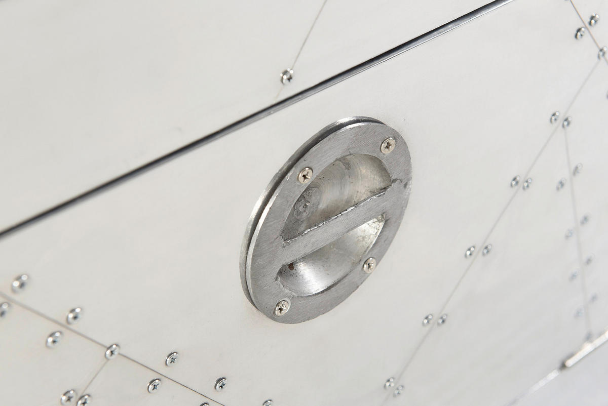 SCHUHSCHRANK Mangoholz massiv Silberfarben  - Silberfarben, Design, Holz/Holzwerkstoff (85/40/45cm) - MID.YOU