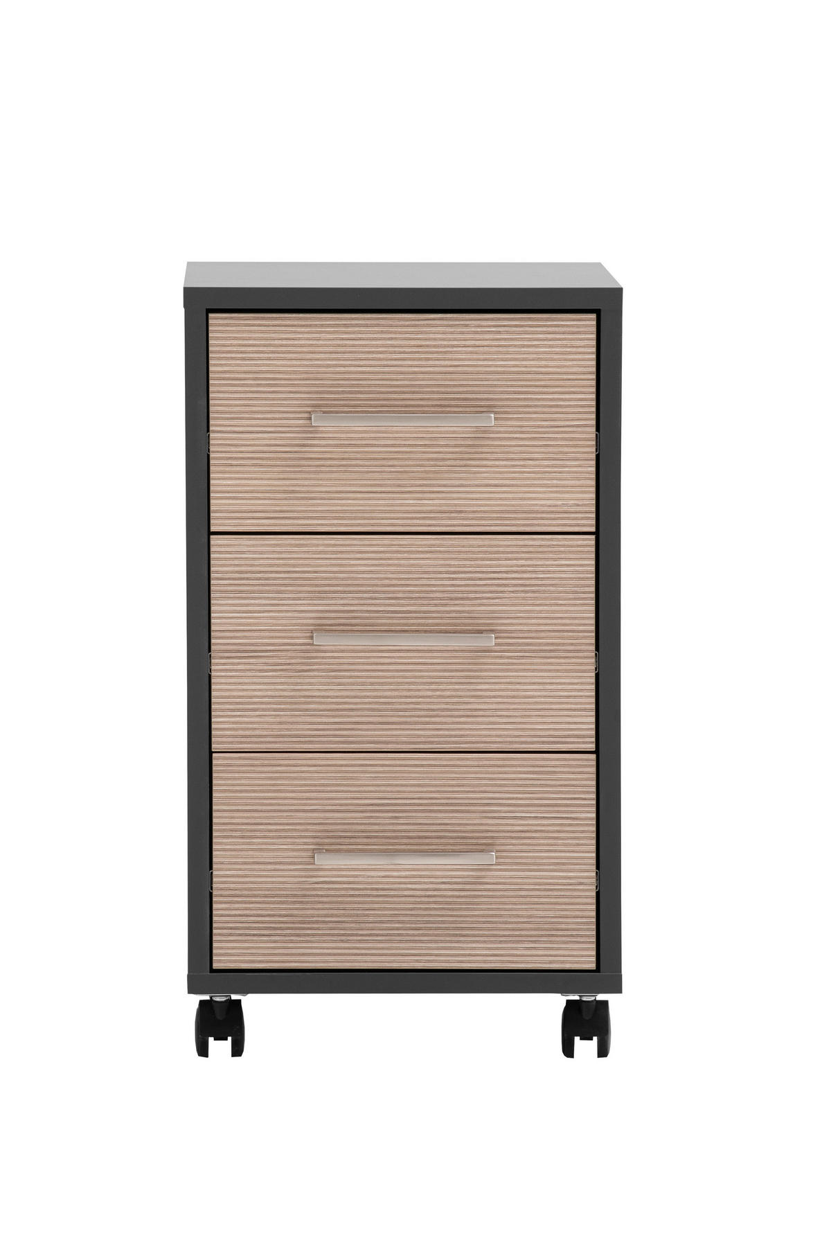 ROLLCONTAINER Anthrazit  - Beige/Anthrazit, MODERN, Holzwerkstoff/Kunststoff (32,6/59,7/39,1cm) - MID.YOU