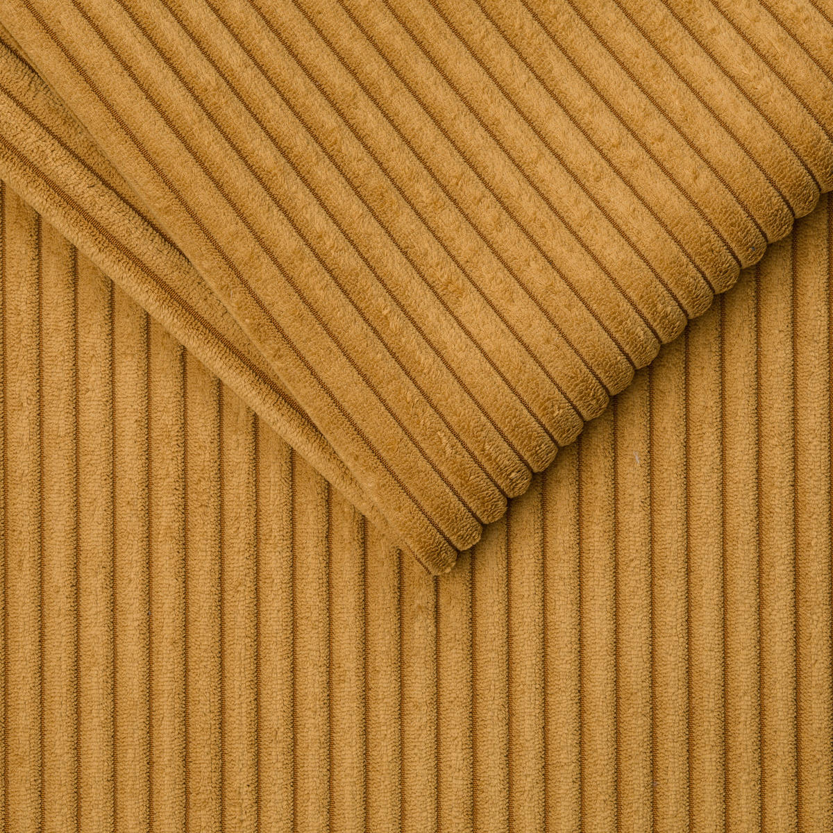 MEGASOFA Cord Senfgelb  - Senfgelb/Schwarz, MODERN, Kunststoff/Textil (260/85/112cm) - Lomoco