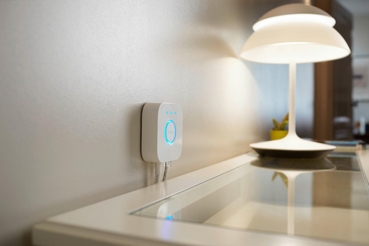 LED-DECKENLEUCHTE Bundle Bridge + Centris 2er Spot  Smart 68,1/27,3/25,8 cm   - Schwarz, Design, Metall (68,1/27,3/25,8cm) - Philips HUE