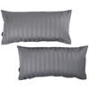 KISSENHÜLLEN-SET Dobby 40/80 cm  - Anthrazit, KONVENTIONELL, Textil (40/80cm) - Novel