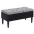SITZBANK Schwarz, Weiß - Schwarz/Weiß, MODERN, Holzwerkstoff/Textil (80/40/40cm) - XORA