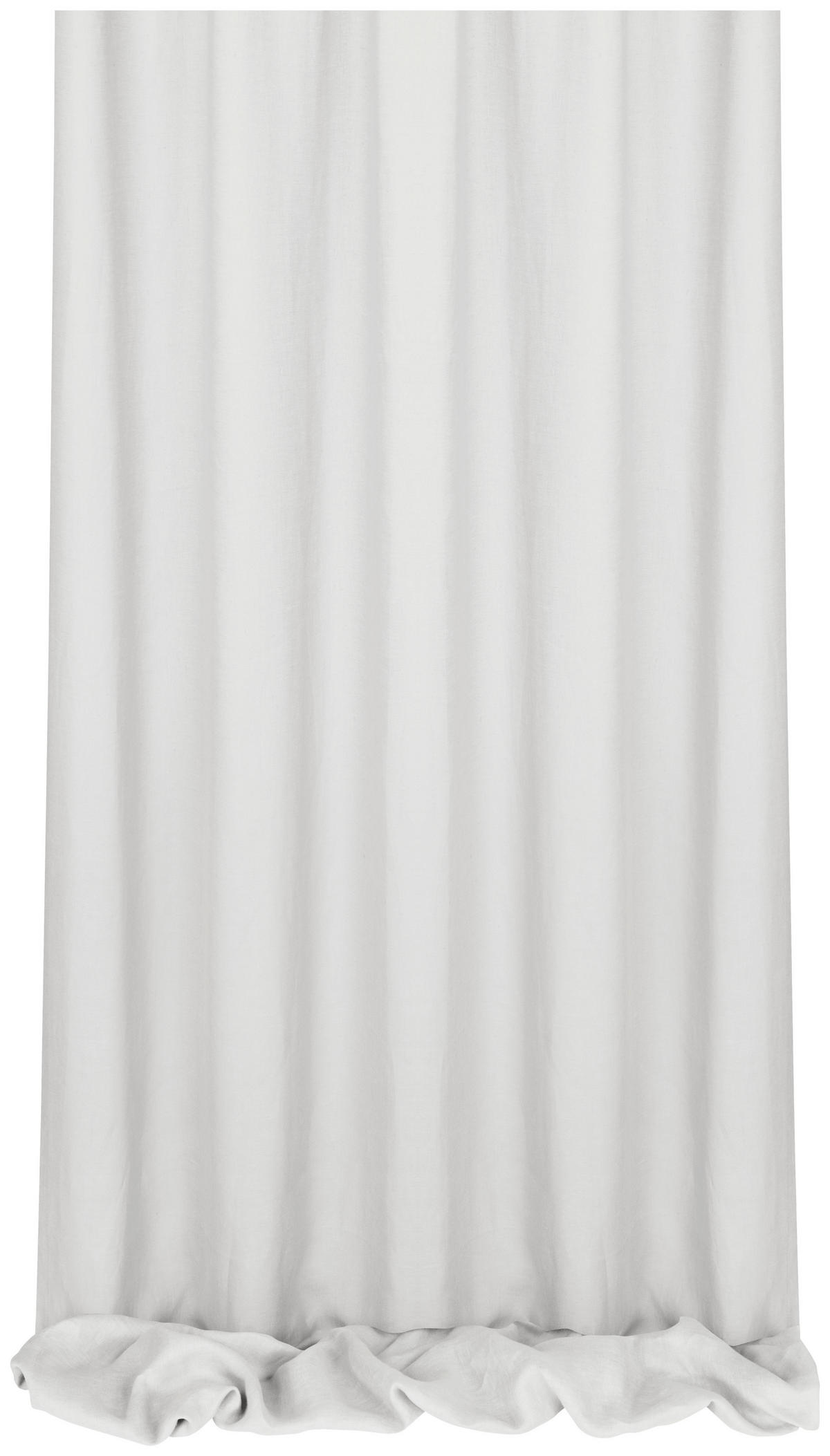 DEKOSTOFF per lfm halbtransparent  - Weiß, Basics, Textil (140cm) - Esposa