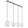 ZÁVĚSNÉ SVÍTIDLO, 110/18,5/120 cm  - černá/opál, Trend, kov/plast (110/18,5/120cm)