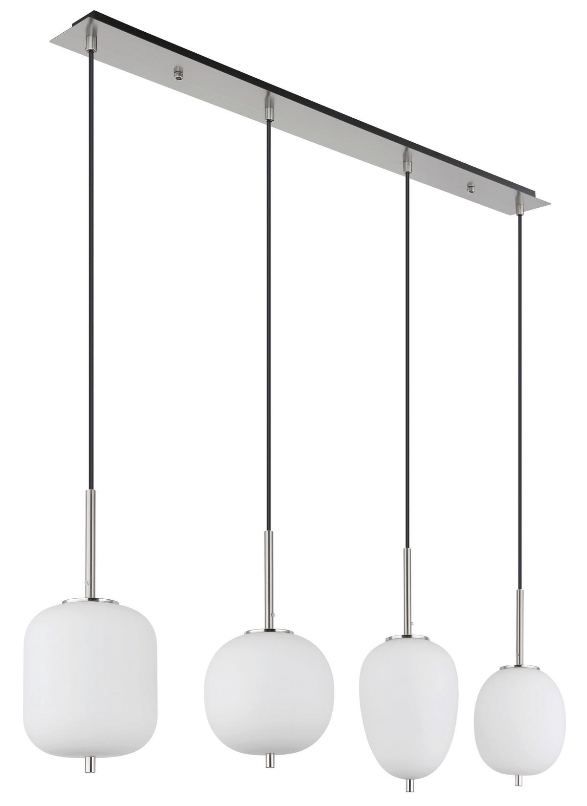 ZÁVĚSNÉ SVÍTIDLO, 110/18,5/120 cm  - černá/opál, Trend, kov/plast (110/18,5/120cm)