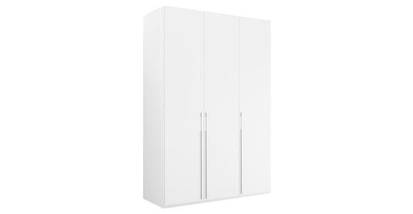 DREHTÜRENSCHRANK 151/235/60 cm,  in Weiß, 3-türig  - Weiß, Trend, Holzwerkstoff/Metall (151/235/60cm) - Novel