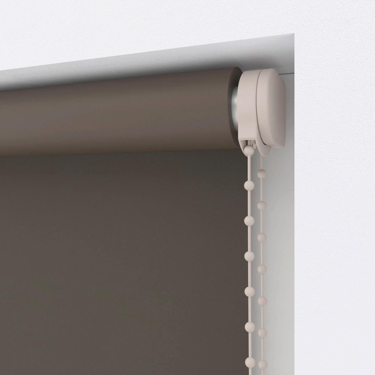 VERDUNKELUNGSROLLO  - Dunkelbraun, Basics, Textil (120/190cm)