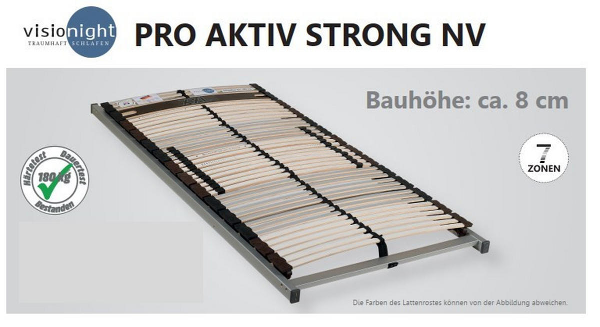 LATTENROST 140/200 cm Birke, Buche  - Beige/Braun, Basics, Holz/Kunststoff (140/200cm) - Visionight