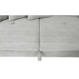 ECKSOFA in Cord Grau  - Silberfarben/Grau, Design, Textil/Metall (257/226cm) - Xora