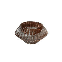 STOJAN NA SVIEČKU  sklo - jantárová, Basics, sklo (8/4,5cm) - Ambia Home