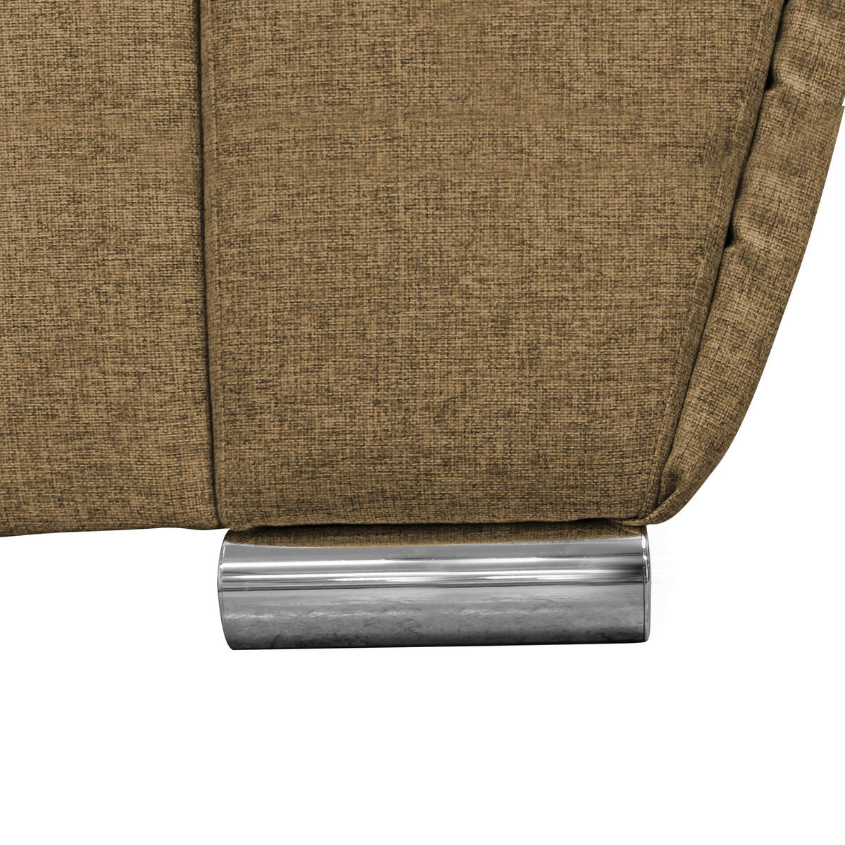 ECKSOFA Gelb Flachgewebe  - Gelb/Silberfarben, Design, Kunststoff/Textil (266/266cm) - Livetastic