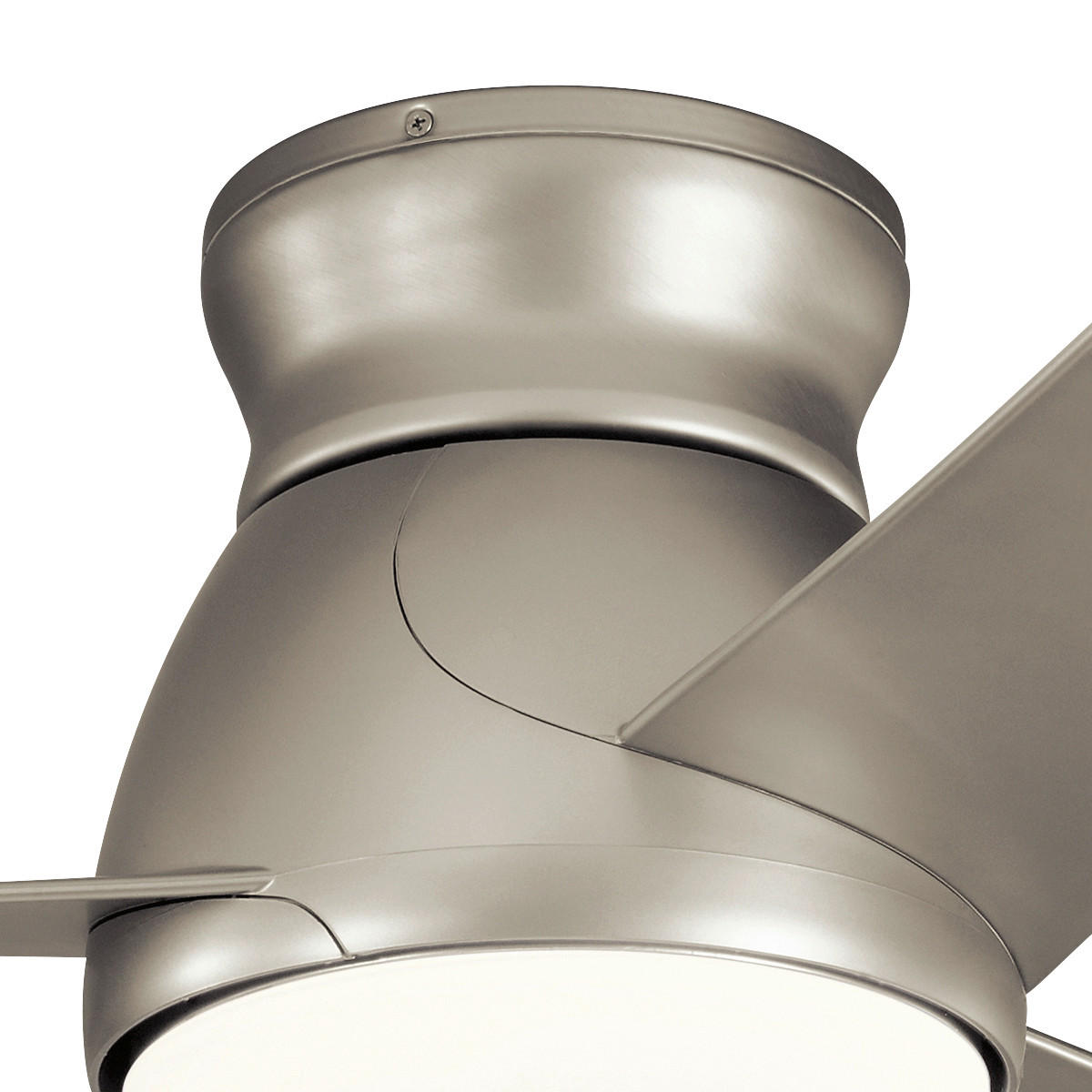 Ventilator mit Beleuchtung Elstead Eris 152/29 cm   - Nickelfarben, Basics, Glas/Kunststoff (152/29cm) - Elstead Lighting