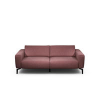 2,5-SITZER Chenille Rot  - Rot/Schwarz, Design, Textil/Metall (220/86/86-94cm) - SENSOO