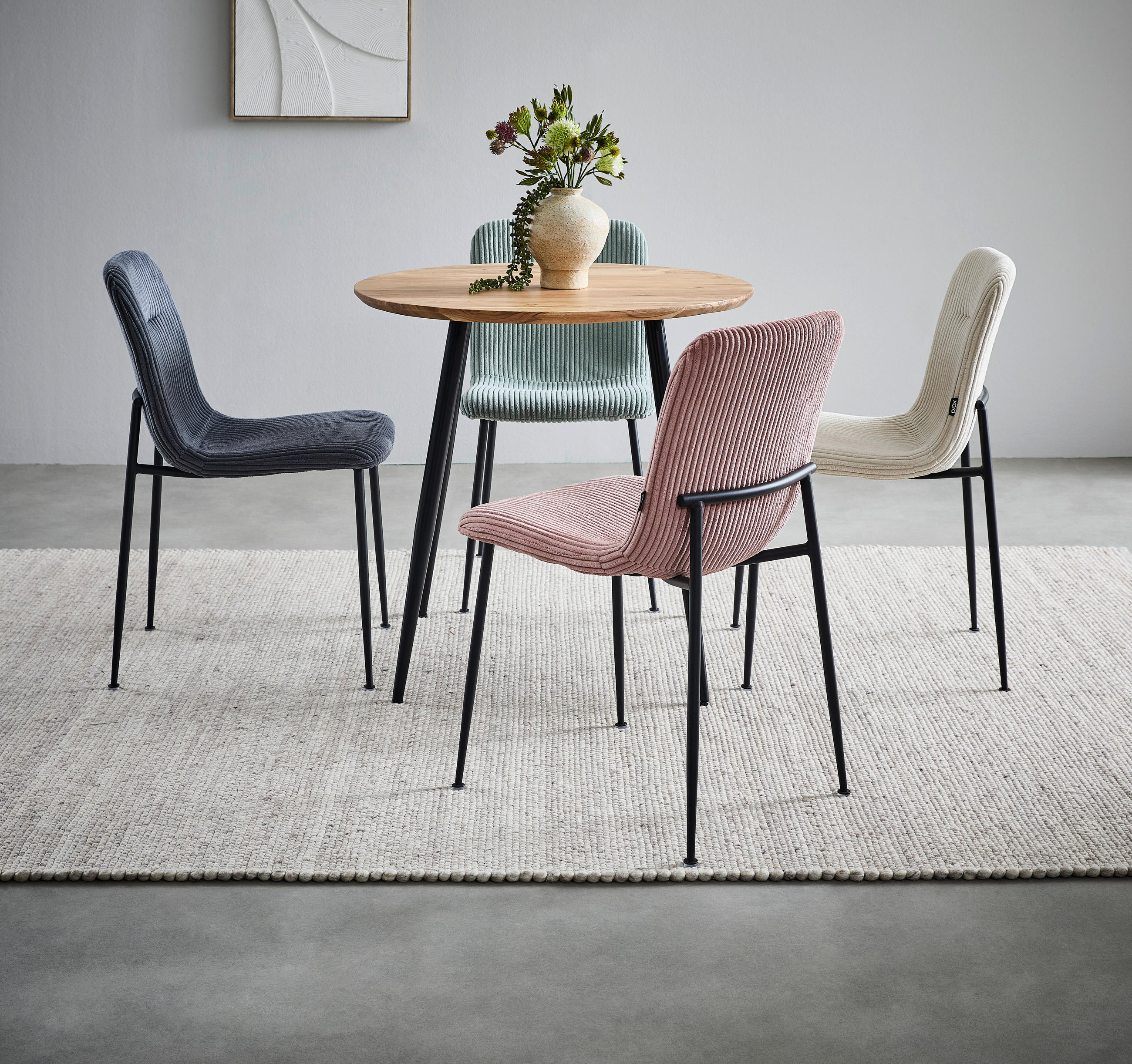 ESSTISCH in Holz, Metall 80/80/76 cm  - Schwarz/Akaziefarben, LIFESTYLE, Holz/Metall (80/80/76cm) - Stylife