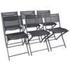 HOPFÄLLBAR UTESTOL SET   45/79/46 cm  - svart, Modern, metall/textil (45/79/46cm) - Ambia Garden