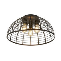 DECKENLEUCHTE Vision Cage 40/19.5 cm   - Schwarz, Basics, Metall (40/19.5cm) - Searchlight