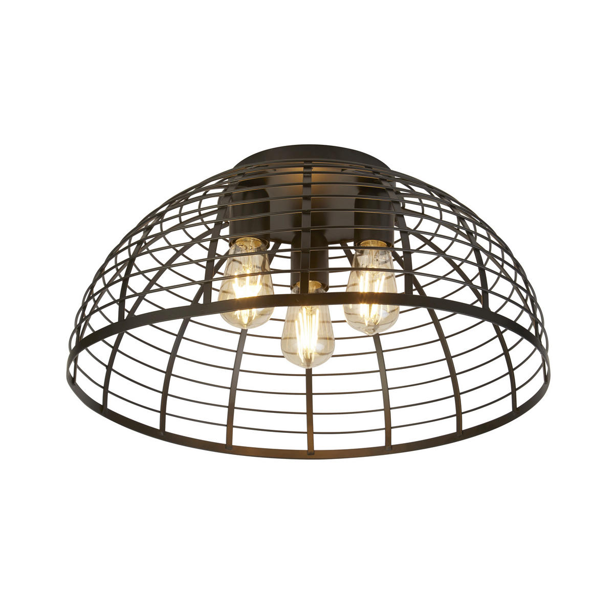 DECKENLEUCHTE Vision Cage 40/19.5 cm   - Schwarz, Basics, Metall (40/19.5cm) - Searchlight