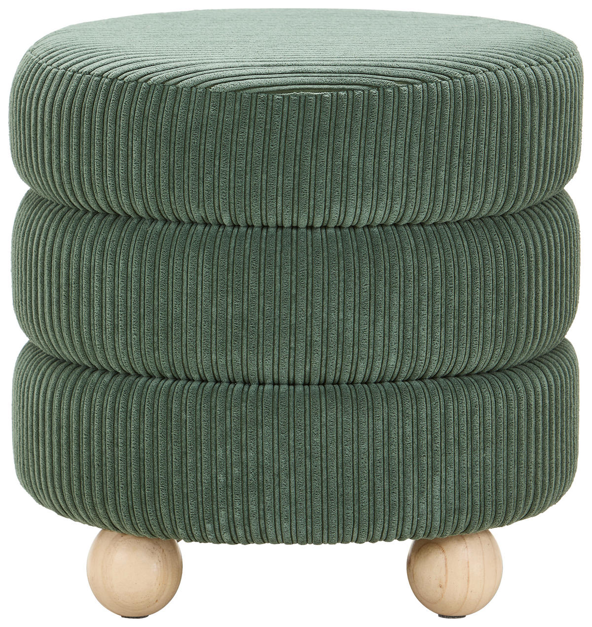TABURE, les, tekstil zelena  - zelena/naravne barve, Trendi, tekstil/les (42/41/42cm) - Xora